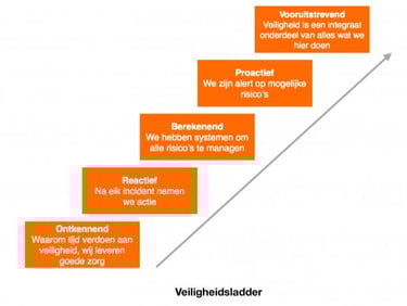 Stijg op de veiligheidsladder
